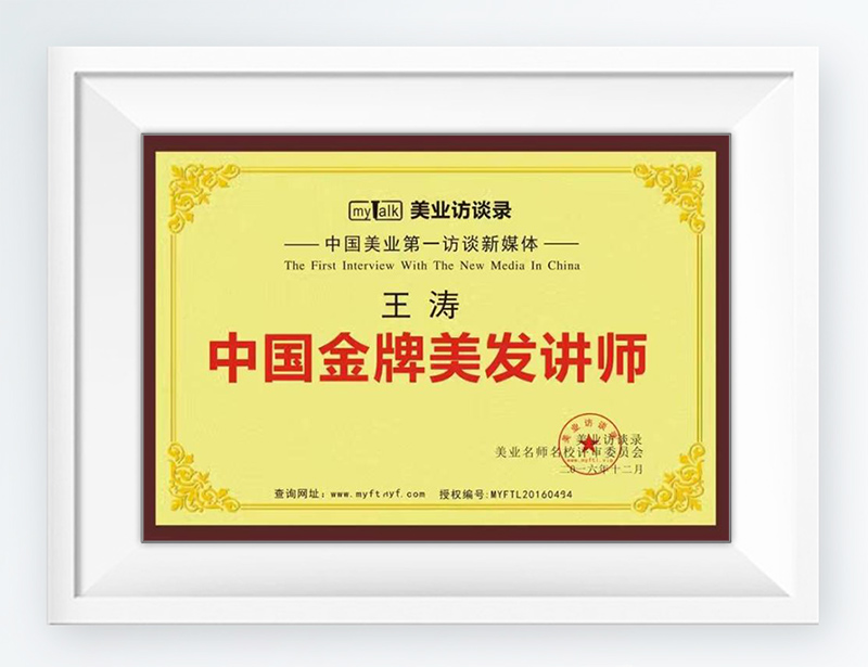 中国金牌美发讲师