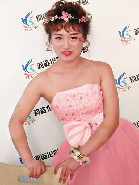 韵姿美发化妆学校学生作品